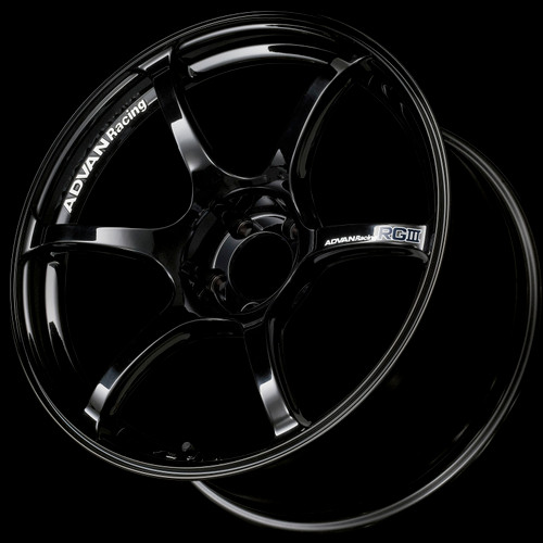 Advan RGIII 19x10.5 +25 5x114.3 Racing Gloss Black Wheel