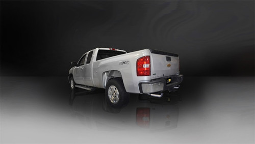 Corsa 2011-2013 Chevrolet Silverado Crew Cab/Short Bed 1500 6.2L V8 Polished Sport Cat-Back Exhaust 24524