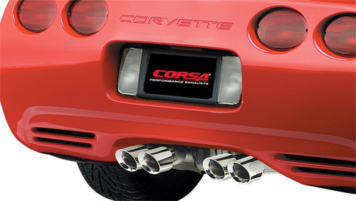Corsa 1997-2004 Chevrolet Corvette C5 Z06 5.7L V8 Polished Xtreme Axle-Back Exhaust 14132