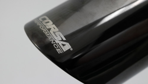 Corsa Single Universal 2.5in Inlet / 3in Outlet Black PVD Pro-Series Tip Kit
