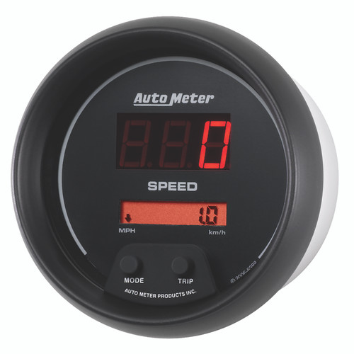Autometer Sport-Comp Black 3 3/8in 160 MPH Digital Speedo Gauge