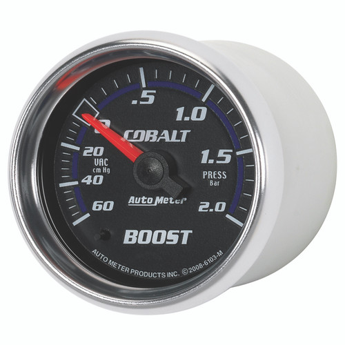 Autometer Cobalt 52mm 2 BAR Mechanical Boost Gauge