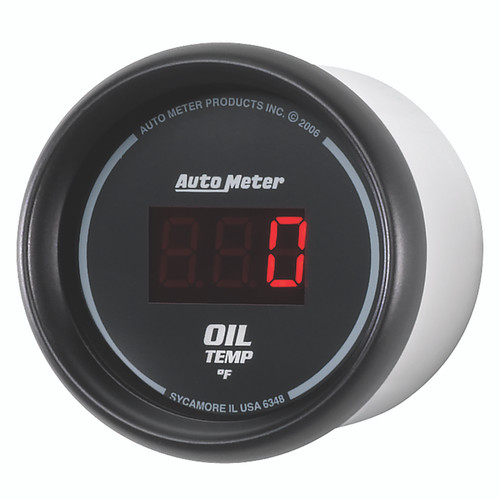 Autometer Black 0-400F Digital Oil Temp Gauge