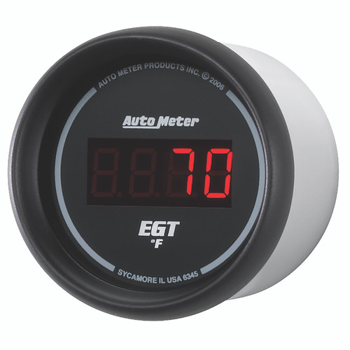 Autometer Z Series 52mm 0-2000 Deg F Digital EGT/Pyrometer Gauge