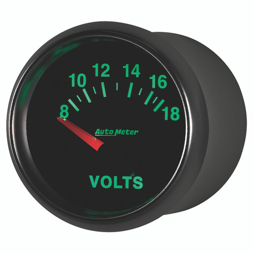 Autometer GS 52mm 8-18 Volts Short Sweep Electronic Voltmeter Gauge