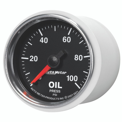Autometer GS 52mm 0-100 PSI Mechanical Oil Pressure Gauge