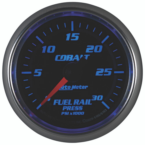 Autometer Cobalt 52mm 0-30,000 PSI F/S Electronic Diesel Fuel Rail Pressure Gauge (Cummins 5.9L)
