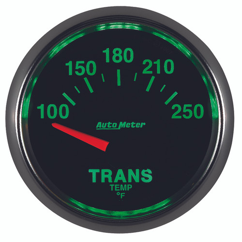 Autometer GS 52mm 100-250 Degree F Short Sweep Electronic Transmission Temperature Gauge
