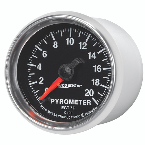 Autometer GS 0-2000 degree F Full Sweep Electronic Pyrometer Gauge