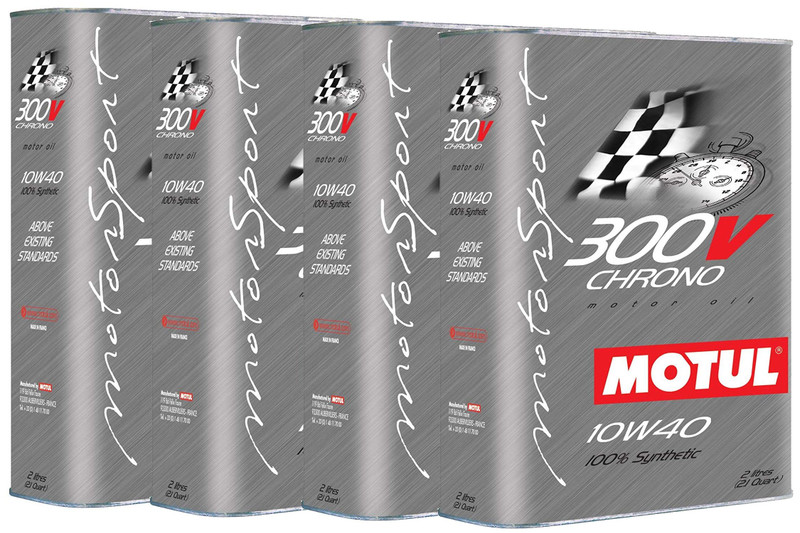 Motul 300V Chrono 10W40 Oil 2 Liter Container (4 Cans) (104243