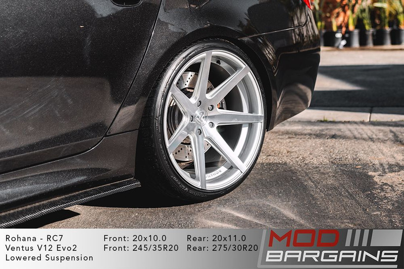 Rohana RC7 Wheels for BMW 5x120mm Machine Silver 19/20in | ModBargains