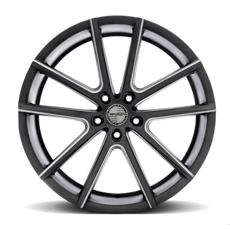 Sporza V5 Wheel In Satin Graphite Milled For 5x112 (Audi