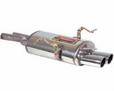 Supersprint Muffler w/ 2 Round Tips for 1999-2006 BMW 325i/330i