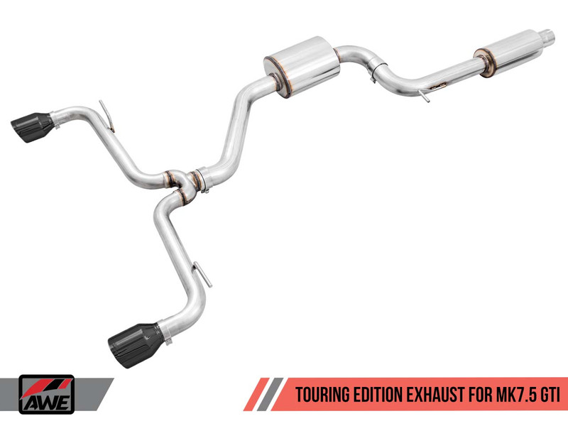 AWE Touring Edition Exhaust for VW MK7.5 GTI - Diamond Black Tips