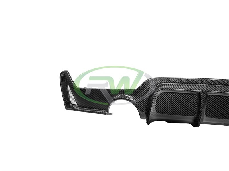 F360③ RW Carbon BMW F32/F33/F36 Performance Style Carbon Fiber Diffuser