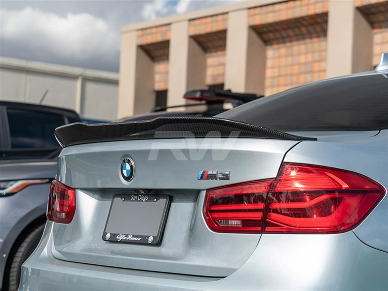 RW Carbon BMW F30 / F80 M3 GTX Carbon Fiber Trunk Spoiler