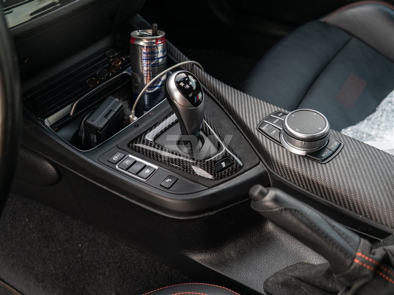 RW Carbon BMW F87 M2 Comp/CS CF Alcantara Console Trim - bmwf8730