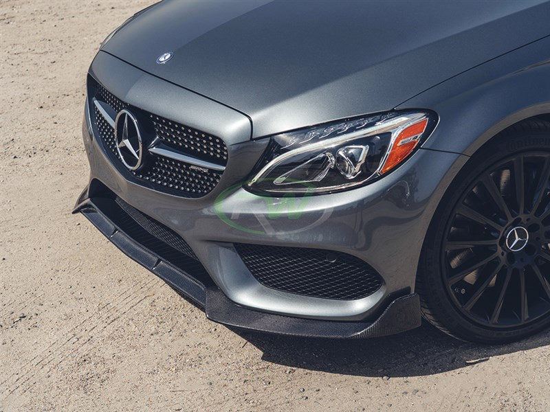 mercedes c class front lip Splitter and is designed to create downforce and reduce lift MERCEDES C CLASS AMG LINE
