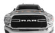 AVS 20-23 RAM 2500/3500 Aeroskin LightShield Pro Color-Match Hood Protector - Billet Silver Metal