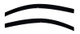 AVS 11-17 Fiat 500 Ventvisor Outside Mount Window Deflectors 2pc - Smoke