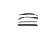 AVS 19-21 Toyota Tundra Crewmax Low Profile Color Match Ventvisors 4pc - Midnight Black Metallic