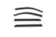 AVS 15-18 Chevy Silverado 1500 Crew Cab Low Profile Color Match Ventvisors 4pc - Black
