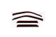 AVS 99-05 VW Jetta (MK4 Only) Ventvisor In-Channel Front & Rear Window Deflectors 4pc - Smoke