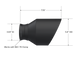 MBRP 15-23 Dodge Charger 5.7L/6.2L/6.4L T304 3in ID / 5in OD Out / 8in Length Angle Cut Black Tip