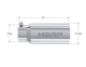 MBRP Universal Tip 5 O.D. Dual Wall Straight 4 inlet 12 length