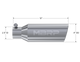 MBRP Universal Tip 4in OD 2.5in Inlet 12in Length Angled Cut Rolled End Clampless No-Weld T304