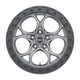 Weld Off-Road W107 17X9.0 Ledge 5X127 ET-12 BS4.50 Satin Gun Satin Black 71.5