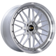BBS LM 21x10 5x120 ET38 Diamond Silver Center Diamond Cut Lip Wheel -82mm PFS/Clip Required