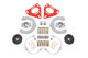 BMR 16-24 Chevrolet Camaro Caster Camber Plates (Coil-Over Only) - Red