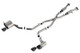 Borla 15-21 Jeep Grand Cherokee SRT 6.4L V8 AWD ATAK Cat-Back Exhaust System - Black Tips T-304SS
