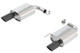 Borla S-Type Rear Section 15-17 Ford Mustang GT 5.0L V8 MT/AT 2.5in pipe 4in tip (Black Chrome)