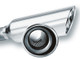 Borla 2.25in Inlet 4in Round Rolled Angle Cut Resonated x 13in Long Exhaust Tip