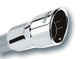 Borla 2.25in Inlet 3.5in Round Rolled Angle Cut Intercooled Outlet x 6.5in Long Embossed Tip