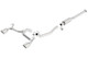 Borla 09-15 Mitsubishi Lancer Ralliart 2.0L 4cyl MT 6spd AWD Catback Exhaust