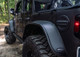 Bushwacker 2018+ Jeep Wrangler (JL) Unlimited Flat Style Flares 4pc - Black