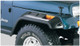 Bushwacker 87-95 Jeep Wrangler Cutout Style Flares 2pc Cutting Optional Not Renegade - Black 10057-07
