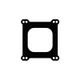 Cometic Holley 4 Barrel 4150 Style .047in Fiber Carburetor Gasket - 3.770in x 3.880in - Open Plenum