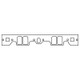 Cometic Chevy Gen1 Small Block V8 .060in Fiber Intake Manifold Gasket Set-Brodix IK 180/RR 180 Heads
