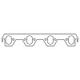 Cometic Ford 302/351 Small Block V8 .094in HTG Exhaust Manifold Gskt Set-1.750in x 1.250in Oval Port