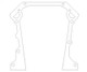 Cometic 65-91 Dodge V8 5.2L R-3 W-2 Timing Cover Gasket Set 0.018in AFM