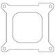 Cometic NASCAR 4 Barrel .047in Fiber Carburetor/Throttle Body Mounting Gasket - Open Plenum