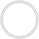 Cometic Holley Airhorn .020in Fiber Carburetor Gasket