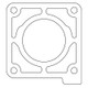 Cometic Ford 302 5.0L  .031in Fiber Throttle Body Gasket - 1986-1993