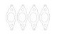 Cometic VW 1.8L 8V 77-99 Exhaust Set .030 inch MLS Head Gasket 1.060 inch X 1.480 inch Port