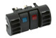 Daystar 1984-2001 Jeep Cherokee XJ 2WD/4WD - Air Vent Switch Panel (Includes Blue & Red Switches)