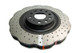 DBA 12-13 Volkswagen Golf R 3.6L Front 4000 Series Drilled Wavy Rotor